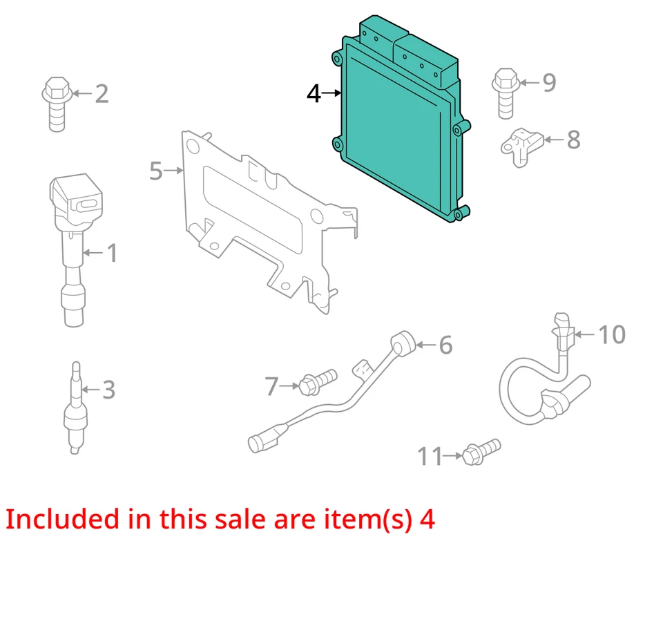 Engine ECM Electronic Control Module Automatic Fits 19-21 VELOSTER 5256856 - Image 3 of 4