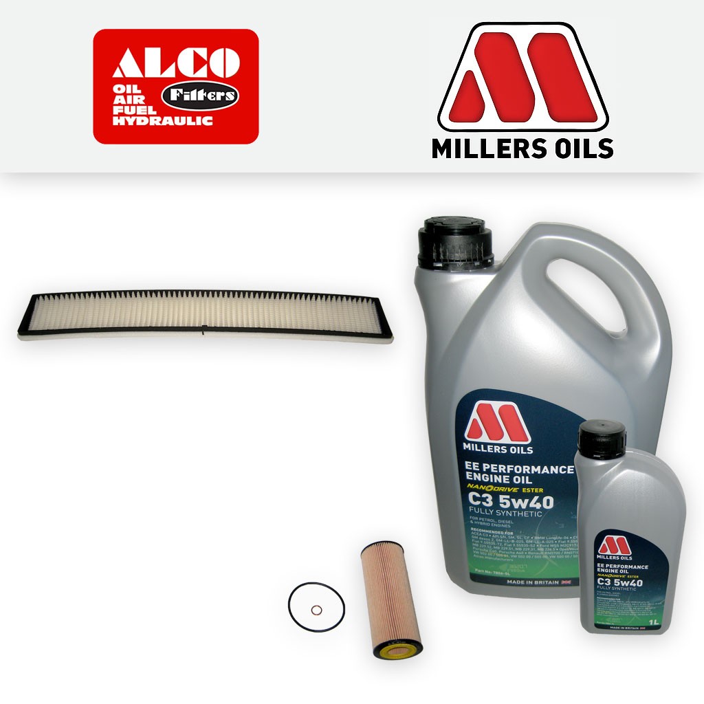 SERVICE KIT for BMW 3 SERIES E46 318D 320D M47 OIL CABIN FILTER +OIL (2003-2005)