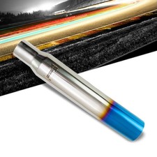 Megan 3-4 Vip Exhaust Blast Tube Muffler Tip Single Burnt Blue Angled Tip