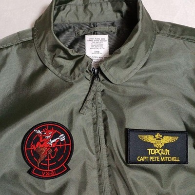 Houston CWU-36P Top Gun Maverick Custom L OD Navy Flight Jacket