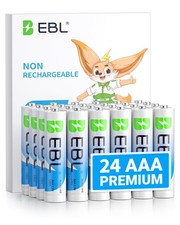 EBL AAA Batteries 24 Pack, 1.5V Alkaline Triple A 24 Count Pack of 1 