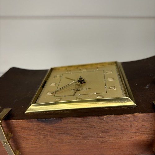 Vintage Westclox Electric Desk Clock Made in Canada Wood Case Non-Working - Picture 6 of 10