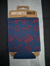 Can and Bottle Cooler F1 Inspired Blue and Red Can Cooler