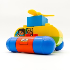 LEGO DUPLO 2 Fantastic Vehicle 2000 Red Blue Rocket Module Cars Nerdycustom