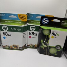 HP 88XL Ink Lot Cyan Magenta Yellow OEM Expired 2010 2013