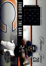 2006 Leaf Certified Materials #FOTG-142 Thomas Jones Fabric of the Game #/100
