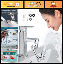 "1080 Rotating Faucet Extender Aerator - Swivel Attachment for Bathroom Sink"