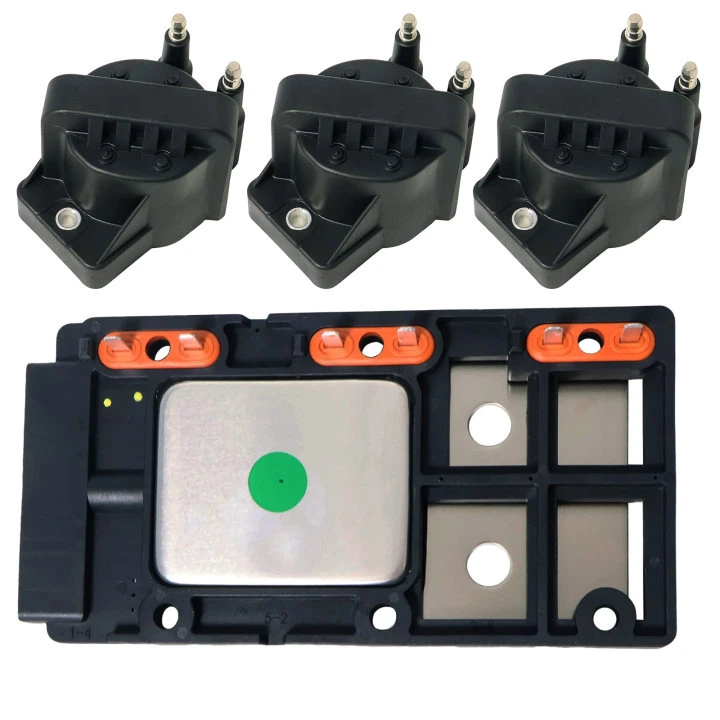 10469470 Ignition Control Module w/ 3 Ignition Coil For Buick Chevy Pontiac 3.8L - Image 2 of 4
