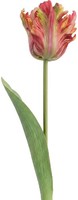Clayre & Eef 5PL0385O Dekoration Zweig Mit Blumen Orange GrüN 61 Cm