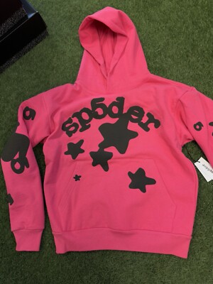 Size M- Spider Worldwide × Young Thug PINK Sp5der Hoodie 100