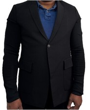 Stunning Men s RICK OWENS Black Button-Up Kni...