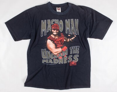 Macho Man Randy Savage NWO Tシャツ 90s プロレス Vintage 1998 Randy Macho Man Savage NWO Black Wrestling T
