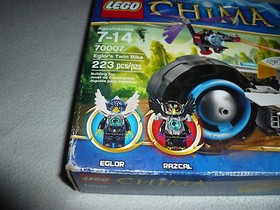 NEW IN BOX LEGO LEGENDS OF CHIMA 70007 EGLORS TWIN BIKE NIB LEGOS SET 223 PCS 