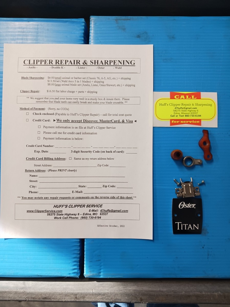 Oster Classic 76 Single Speed Replacement repair Parts Barber