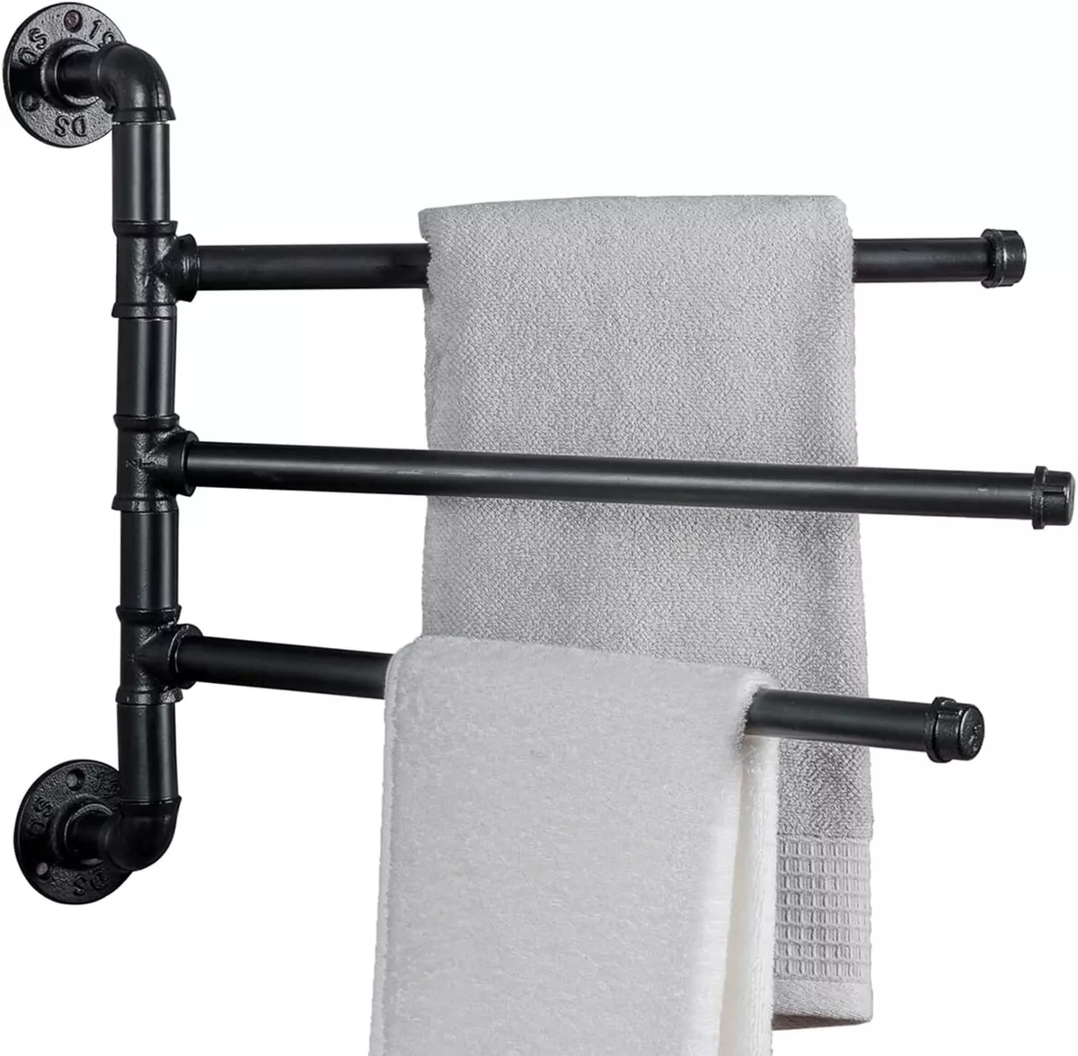 Black pipe online towel holder