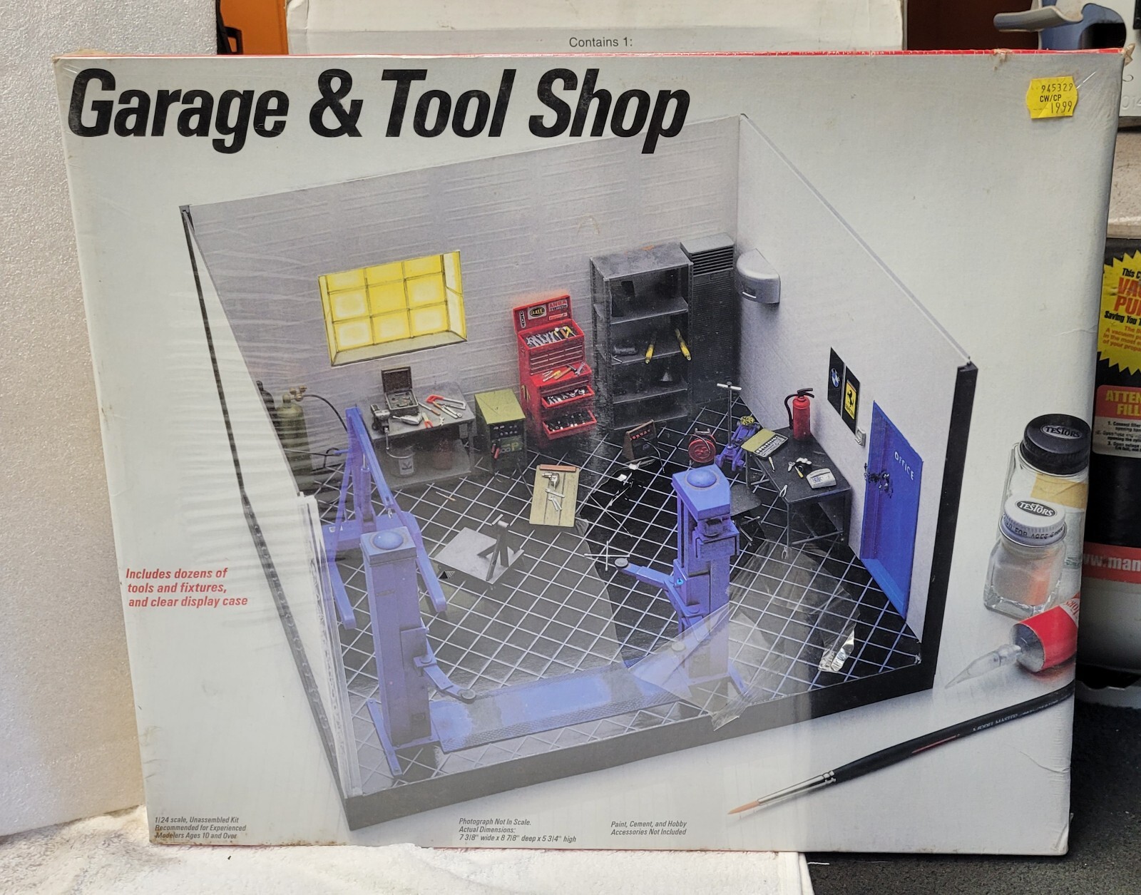 Testors Modelling Tools Fujimi Testors Garage and Tool Shop 1/24 Scale Model kit Sealed Vintage ...
