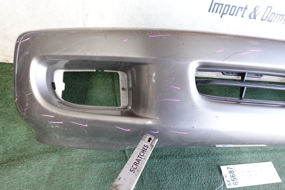 Cubierta del parachoques delantero Toyota Land Cruiser 1998 99 2001 2002 daños de pintura OEM AX65687 Foto 4 de 4