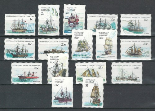 AUSTRALIA FULL SET SHIPS & BOATS ANTARCTIC TERRITORY MNH 1979-82 LOT (SHI 144)