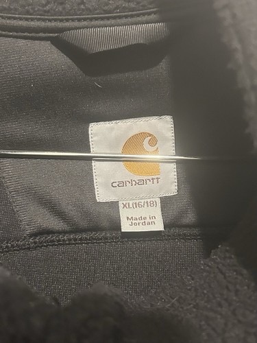 Carhartt XL Black Women's High Pile Sherpa Fleece Full Zip 103913 Super Comfy! - Picture 3 of 4