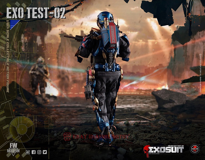 SoldierStory SS125 EXO-SKELETON ARMOR SUIT TEST-02 1/6 Action