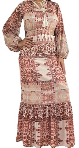long straight dress for ladies with sleeves Long dress with slit