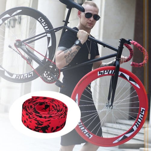 2pcs Bike Handlebar Tape Road Bicycle Cycling Non-slip Handle Wrap Outdoor Sport - Picture 6 of 11