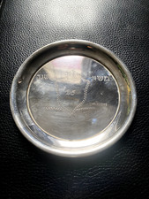 Silber 800 Andenken Schale Platte bezeichnet und datiert 17.1.1935- 17.1.1978