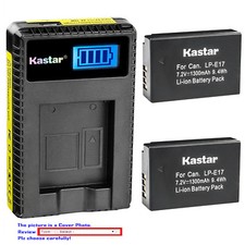 Kastar Battery LCD USB Charger for Canon LP-E17 LC-E17  Canon EOS 760D Camera