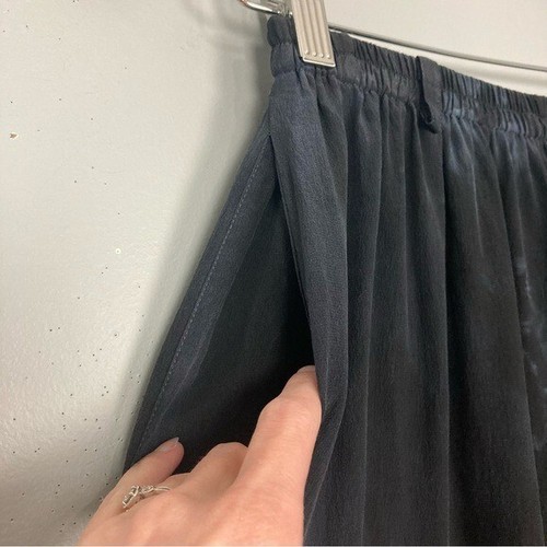 Pantalone donna seta bijoux vintage dipinto a mano taglia M elastico in vita art - Foto 3 di 7
