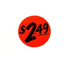 2.49 Discount Pricing Labels Price Point Sale Adhesive Sticker Label 1000 PCS