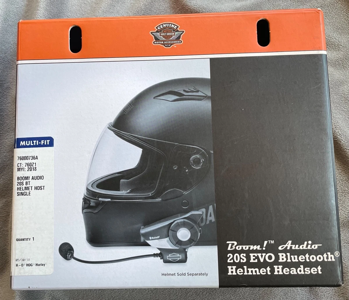 Harley Davidson-Boom! Audio 20S EVO Bluetooth Helmet Headset- upgraded speakers!