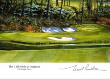 Augusta  12 Signed  Number Limited Edition Litho Unframed