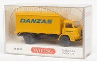 "Wiking 054004 Koffer-Lkw (Man 415) \"Danzas\" Modellauto Gelb"
