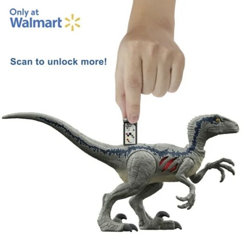 Figuras de acción Mattel Jurassic World Owen Grady & Velociraptor azul 3,8"-NUEVAS - Imagen 6 de 6