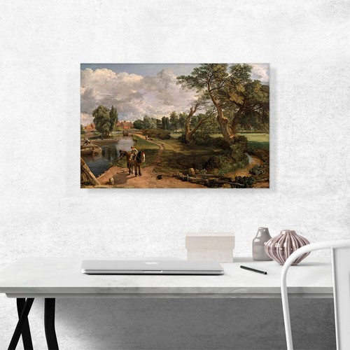 ARTCANVAS Flatford Mill Canvas Art Print by John Constable - Picture 2 of 11