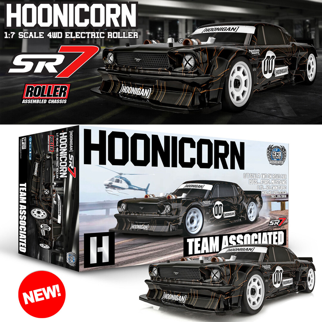 Associated 20540ROL 1/7 SR7 Hoonicorn 4WD Electric On-Road Roller