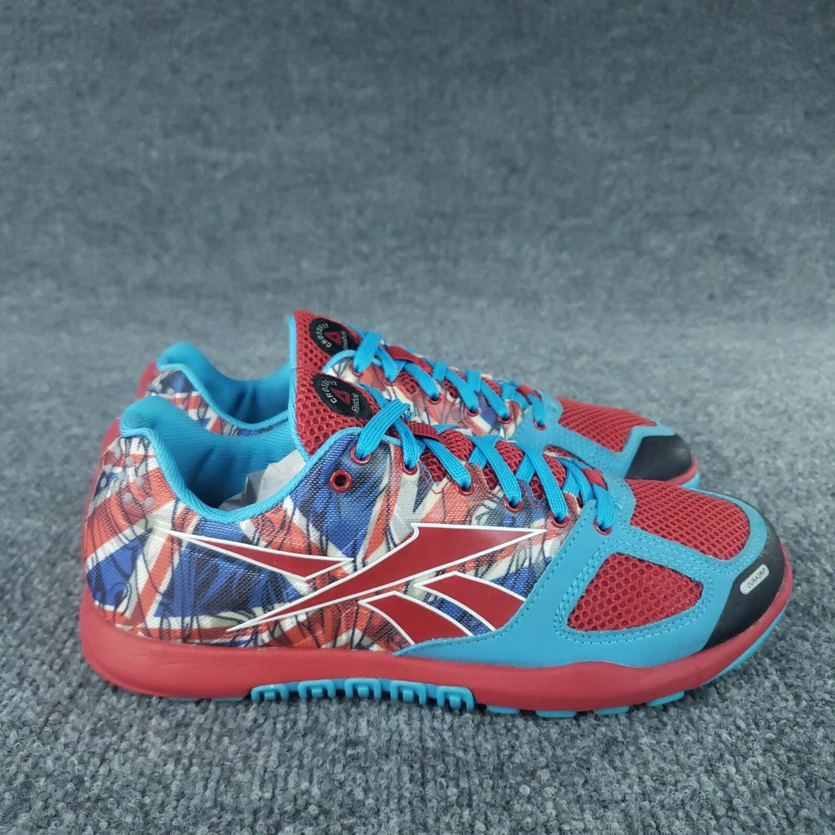 Reebok Crossfit Nano Shoes Womens 8 Blue Red UK Flag Sneakers United Kingdom eBay