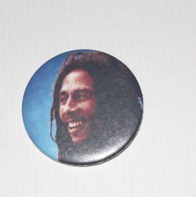 Metallknopf/Abzeichen Rasta Marley Reggae