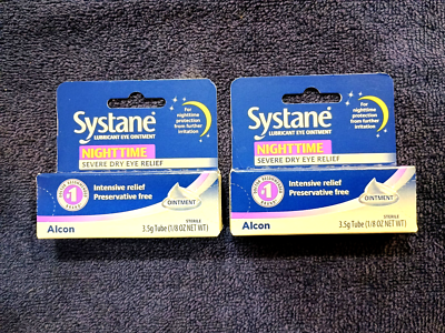 Systane Nighttime Lubricant Eye Ointment 3.5g Tube - Pack of 2 Systane Nighttime Lubricant Eye Ointment 3.5g Tube - Pack of 2