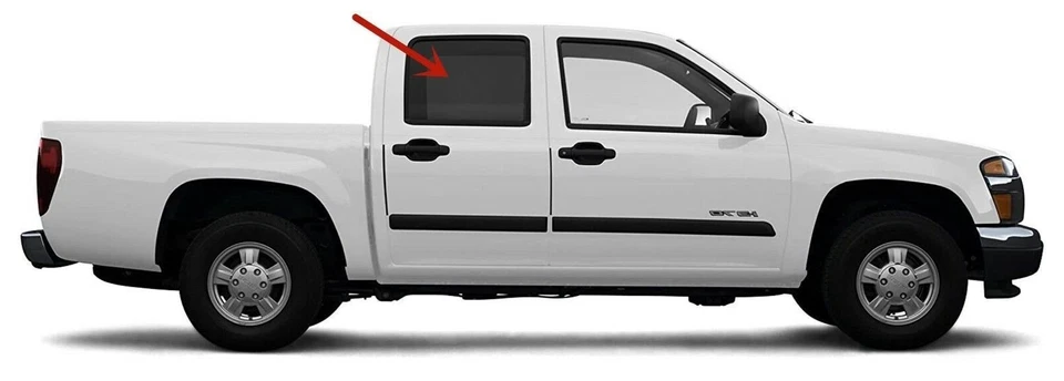 Fit 04-12 Chevy Colorado GMC Canyon Crew Passenger Right Rear Door Window Glass - Imagem 2 de 4