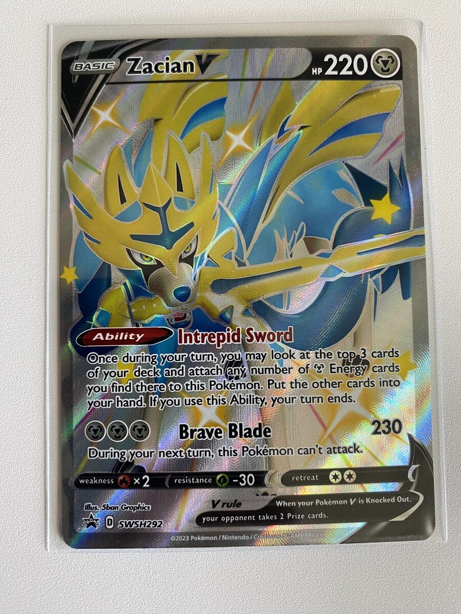 Zacian V - SWSH292 Shiny Full Art Ultra Rare Promo - Crown Zenith