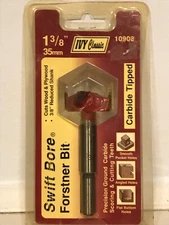 4 IVY CLASSIC SWIFT BORE FORSTNER BITS 10908 1 3/8” 35mm Carbide Tipped  WOOD
