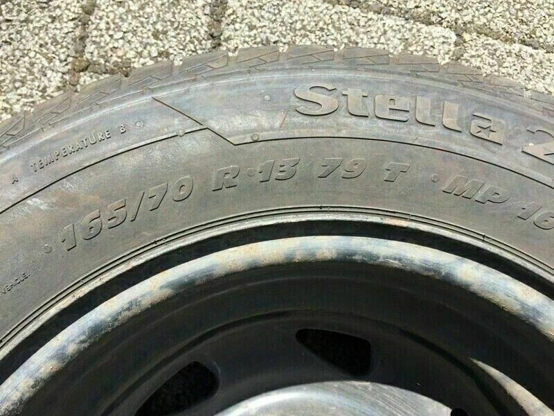 2xkomplette Sommerreifen+Felgen 165/70R13 79T für Ford Fiesta,Escort,KA,Aspire - Bild 4 von 4