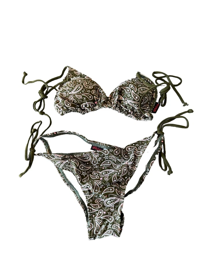 Skin Industries Bandana Bikini Tops And Buttoms Brand New Women Size M - Image 4 of 4