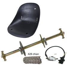 32" Rear Axle Kit Brake Assembly Seat for Go Kart ATV Quad Drift Trike Buggy