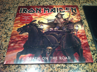 IRON MAIDEN 2 LP DEATH ON THE ROAD LIMITED EDITION DOUBLE