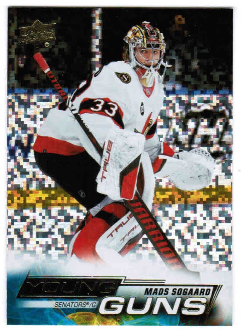 22/23 2022 UPPER DECK SERIES 1 MADS SOGAARD 245 YOUNG GUNS SPECKLED RAINBOW FOIL