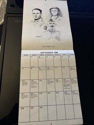 82nd airborne division association 1986 calendar War Military Marines Army  | eBay