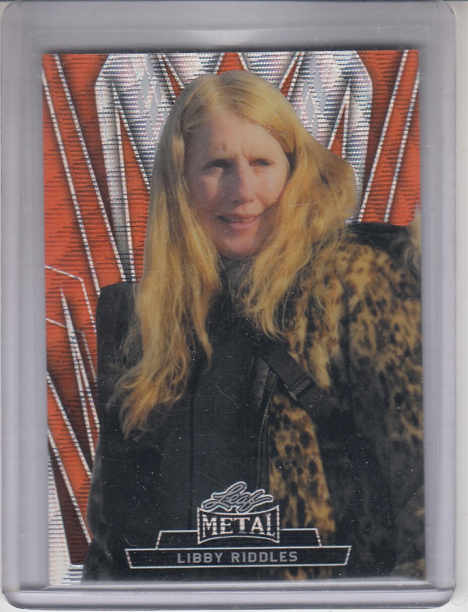 2024 Leaf Metal Women Of Sport Libby Riddles Red Wave Refractor SP 1/10 #52