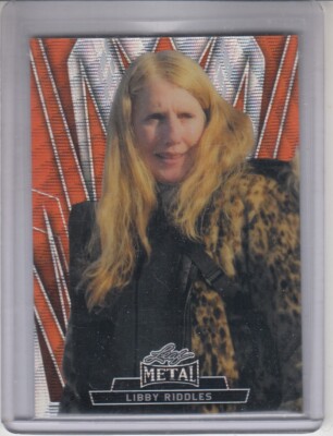 2024 Leaf Metal Women Of Sport Libby Riddles Red Wave Refractor SP 1/10 #52